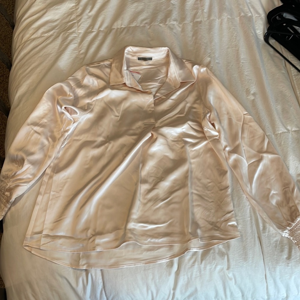Pleione silk cream shirt